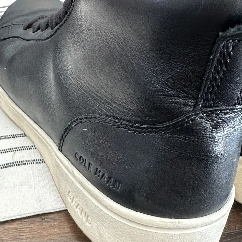 Cole Haan Black Leather Men's Sneakers sz 12M